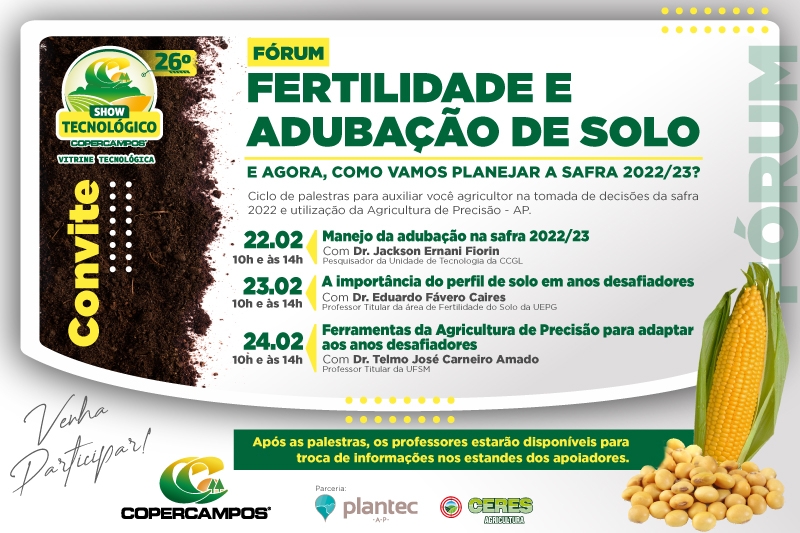 Fórum de Fertilidade e Adubação de Solo